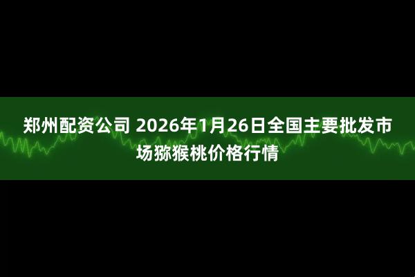 郑州配资公司 2026年1月26日全国主要批发市场猕猴桃价格行情